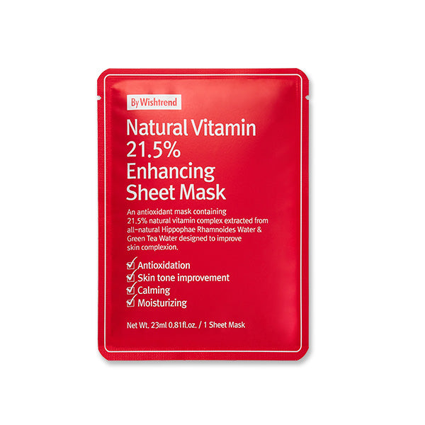 By Wishtrend Natural Vitamin 21.5% Enhancing Sheet Mask
