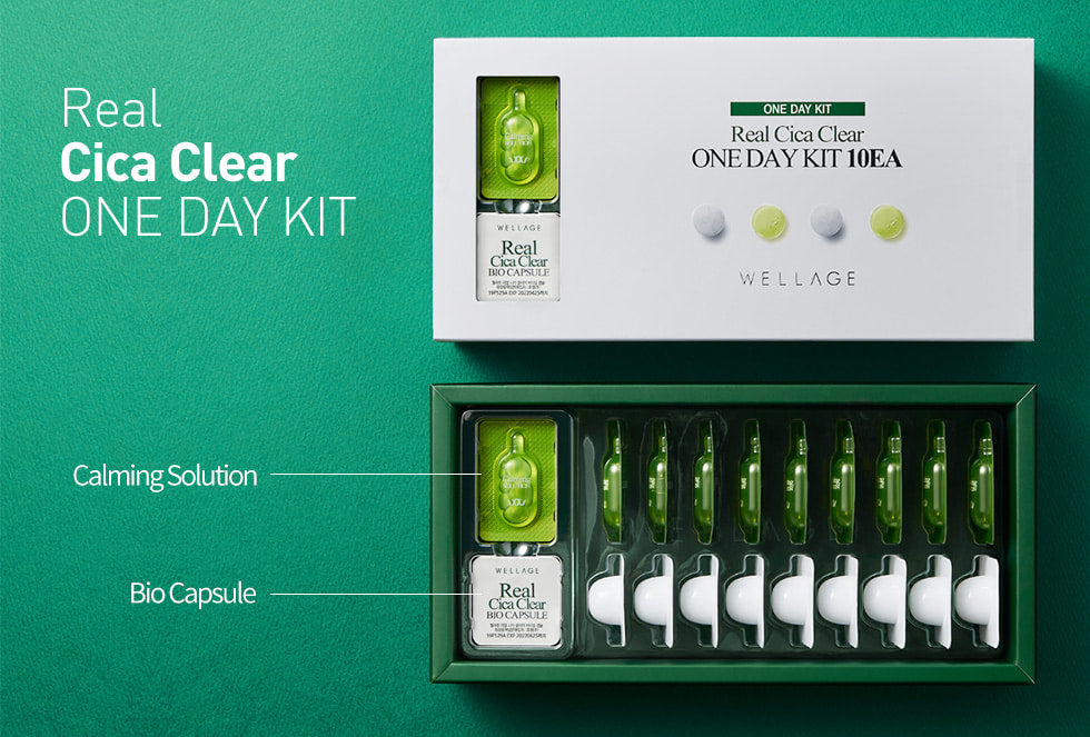 WELLAGE Real Cica Clear One Day Kit 10EA
